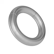 Серебристое магнитное кольцо-утяжелитель серебристый 