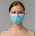 Треслойные одноразовые медицинские маски - 50 шт голубой 