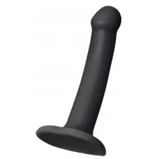 Черный фаллос на присоске Silicone Bendable Dildo S - 17 см черный 