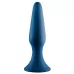 Синяя анальная пробка METAL BALL BUTT PLUG - 15 см синий 