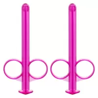 Набор из 2 лиловых шприцев для введения лубриканта Lube Tube лиловый 