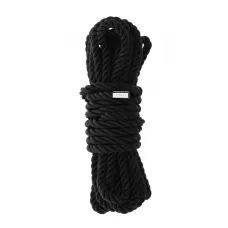 Черная веревка для шибари DELUXE BONDAGE ROPE - 5 м черный 