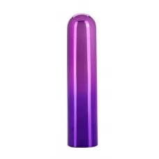 Фиолетовый гладкий мини-вибромассажер Glam Vibe - 9 см фиолетовый 