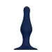 Синяя анальная пробка SILICONE PLUG LARGE - 15,6 см синий 
