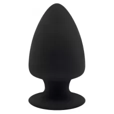 Черная анальная втулка Premium Silicone Plug M - 11 см черный 