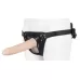 Пустотелый страпон Harness CLASSIC с бандажом - 19,5 см телесный с черным 