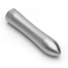 Серебристая металлическая вибропуля Doxy - 12 см серебристый 