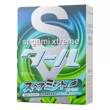 Презервативы Sagami Xtreme Mint с ароматом мяты - 3 шт  