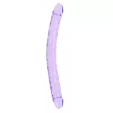 Двусторонний фиолетовый фаллоимитатор - 45 см фиолетовый 