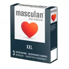 Презервативы увеличенного размера Masculan XXL - 3 шт  