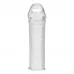 Текстурированная насадка на пенис Clear Textured Penis Enhancing Sleeve Extension - 16,5 см прозрачный 