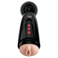 Мастурбатор-вагина с вибрацией Dirty Talk Starter Stroker телесный с черным 
