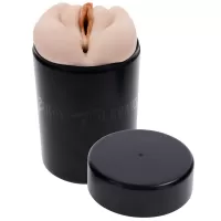 Мастурбатор Sasha Grey - вагина и анус телесный с черным 