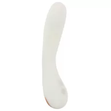 Люминесцентный вибратор для точки G Glow in the dark G-Spot - 17,9 см белый 