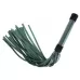 Изумрудная плеть Emerald Leather Whip с гладкой ручкой - 45 см изумрудный 