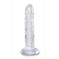Прозрачный фаллоимитатор King Cock Clear 6 Cock - 18,4 см прозрачный 
