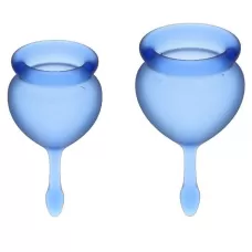 Набор синих менструальных чаш Feel good Menstrual Cup синий 