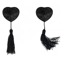 Черные пэстисы-сердечки Evans с кисточками черный 