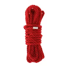 Красная веревка для шибари DELUXE BONDAGE ROPE - 5 м красный 