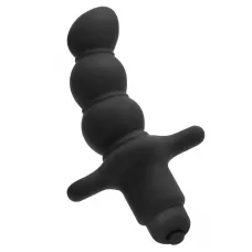 Черный анальный вибростимулятор N 53 Anal Finger Stimulator - 16,5 см черный 