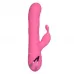 Розовый вибратор-кролик с волновым движением ствола Santa Barbara Surfer - 24 см розовый 