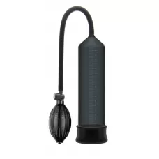 Черная вакуумная помпа Erozon Penis Pump с грушей черный 