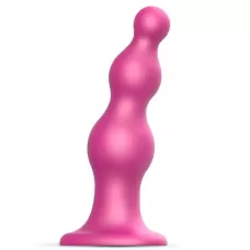 Розовая насадка Strap-On-Me Dildo Plug Beads size L розовый 