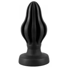 Черная анальная пробка Super Soft Butt Plug - 11,1 см черный 