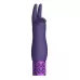 Фиолетовая перезаряжаемая вибпоруля Elegance - 11,8 см фиолетовый 
