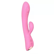 Розовый вибратор-кролик Bunny   Clyde - 22,5 см розовый 