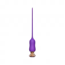 Фиолетовый тонкий стимулятор Nipple Vibrator - 23 см фиолетовый 