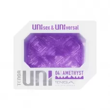 Фиолетовый мастурбатор-стимулятор Tenga Uni Amethyst фиолетовый 