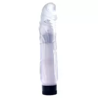 Прозрачный вибратор Juicy Jelly - 22 см прозрачный 