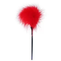 Красная пуховка для любовных игр - 28 см красный 