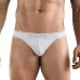 Белые перфорированные трусы-тонги Clever Ambar Thong белый L