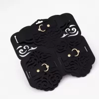 Фигурный набор для БДСМ-игр с узорами и золотистой фурнитурой черный с золотистым 