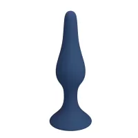 Синяя анальная пробка Slim Anal Plug S - 10,3 см синий 