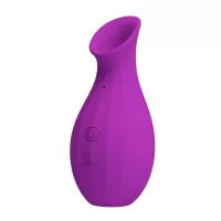 Лиловый клиторальный вакуумный стимулятор Magic Bottle лиловый 