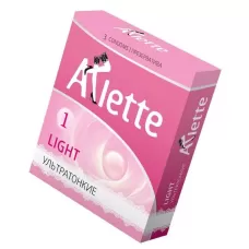 Ультратонкие презервативы Arlette Light - 3 шт  