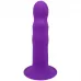 Фиолетовый фаллоимитатор двойной плотности Hitsens 3 - 17,7 см фиолетовый 