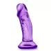 Фиолетовый фаллоимитатор на присоске SWEET N SMALL 4INCH DILDO - 11,4 см фиолетовый 