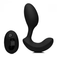 Черный стимулятор простаты 10X P-Flexer Prostate Stimulating Anal Butt Plug - 13,7 см черный 