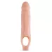 Телесный реалистичный фаллоудлинитель 9 Inch Silicone Cock Sheath Penis Extender - 22,86 см телесный 