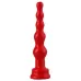 Красный анальный стимулятор-ёлочка - 14,5 см красный 
