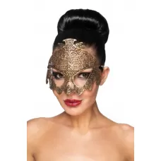 Золотистая карнавальная маска  Нави золотистый 