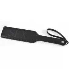 Черная гладкая шлепалка SEX - 35 см черный 