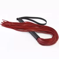 Красная плеть  Классика  с черной рукоятью - 58 см красный с черным 