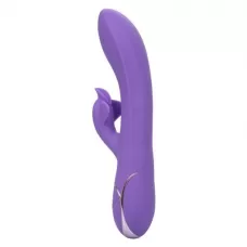 Фиолетовый вибромассажер Inflatable G-Flutter с функцией расширения - 21 см фиолетовый 
