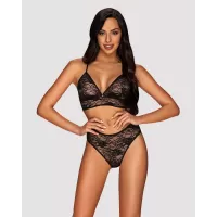Оригинальный комплект Kokietta с аппликацией-бабочкой черный L-XL