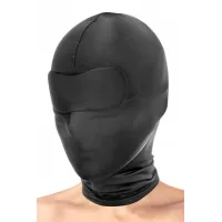 Сплошная маска-шлем с имитацией повязки для глаз черный 